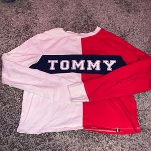 tommy cropped long sleeve